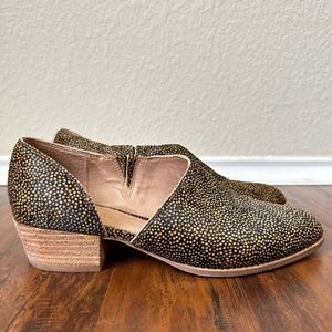 MADEWELL The Lucie Shoe in Leather Spotted Calf Hair Toffee Multi
